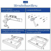 FASTTECT ชั้นวางของติดผนัง 2 ลิ้นชัก กว้าง 24 x ยาว 90 ซม.
