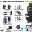 DF Prochair เก้าอี้เพื่อสุขภาพ รุ่น Ergo2 Plus T168