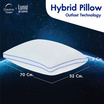 Lunio หมอนเมมโมรี่โฟมและขนห่านเทียม หมอน 2in1 รุ่น Outlast Hybrid Pillow