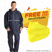Rain coats ชุดกันฝนเสื้อกางเกงอย่างหนา Premium รุ่น Oxford พร้อมรองเท้าบูธคลุมกันฝน (XL)