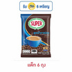 ซุปเปอร์กาแฟ3in1 สูตรน้ำตาลน้อย 110 กรัม (11 กรัม x 10 ซอง) แพ็ก 6 ถุง