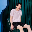 M2S Lifestyle เสื้อยืดคอกลมชาย ชมพูซากุระ