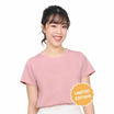 M2S Lifestyle เสื้อยืดคอกลมหญิง ชมพูนมสตรอเบอร์รี่