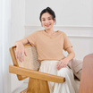 M2S Lifestyle เสื้อยืดคอกลมหญิง ทอฟฟี่นัทลาเต้