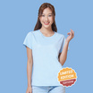 M2S Lifestyle เสื้อยืดคอกลมหญิง ฟ้าแป้งเด็ก