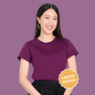 M2S Lifestyle เสื้อยืดคอกลมหญิง ม่วงมังคุด