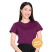 M2S Lifestyle เสื้อยืดคอกลมหญิง ม่วงมังคุด