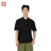 GQ จีคิว มินิมอล โปโล สีดำ GQ จีคิว มินิมอล โปโล สีดำ