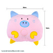DODOLOVE หมอนหลุม ลายหน้าหมู สีชมพู