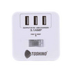 Toshino รางปลั๊ก 4 ช่อง + 3 USB 3.1 A 1 สวิตช์ 2 ม. รุ่น CU-43USB