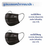 Zion Mask รุ่นพรีเมี่ยม หน้ากากป้องกันฝุ่นสีดำ 1กล่อง 30ชิ้น