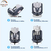 DODOLOVE Carseat เบาะนั่งเด็กในรถ KL005 สีดำ