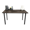 Hot Deal Furniture โต๊ะทำงานสไตล์มินิมอล หน้าไม้เคลือบเมลามีน Adils