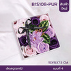 YSB B1S108-PUR-กล่องดอกไม้สบู่ พร้อมการ์ดอวยพร แถมกล่องสีเหลี่ยมสีชมพูพร้อมถุง แบบที่4