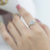 Beauty Jewelry แหวนเงินแท้ 92.5% ประดับเพชร CZ รุ่น RS2054-RR เคลือบทองคำขาว