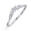 Beauty Jewelry แหวนเงินแท้ 92.5% ประดับเพชร CZ รุ่น RS3093-RR เคลือบทองคำขาว