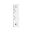 Lumira ปลั๊กไฟ 4 ช่อง 4 สวิตซ์ 2 USB 3 เมตร รุ่น LS-804-2U