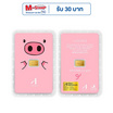 Ausiris ทองคำแท่ง 96.5% น้ำหนัก 0.6 กรัม (หมูน้อย)