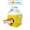CCPets กระดาษข่วนเล็บแมวทรงกล่องนม สีเหลือง IC1036