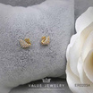 ValueJewelry ต่างหูแป้น ฝังคริสตัลละเอียด ลายหงส์ Swan ขนาดเล็ก ER0203