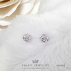 ValueJewelry ต่างหูแป้น ลายกุหลาบ Rose Camellia เครื่องประดับ ER0007 ValueJewelry