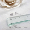 ValueJewelry ต่างหูแป้น ลายกุหลาบ Rose Camellia เครื่องประดับ ER0007 ValueJewelry