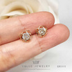 ValueJewelry ต่างหูแป้น ลายกุหลาบ Rose Camellia เครื่องประดับ ER1111 ValueJewelry