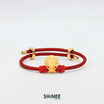 Shinee Jewellery ชาร์มพระพิฆเนศ 4 กร ขนาด Freesize สายสีแดง ไหมสีแดง