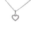 ValueJewelry สร้อยคอพร้อมจี้ ฝังคริสตัลแท้ ลายหัวใจ ขนาดพอเหมาะ NK017
