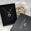 ValueJewelry สร้อยคอพร้อมจี้ ฝังคริสตัลแท้ ลายหัวใจ ขนาดพอเหมาะ NK017