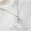 ValueJewelry สร้อยคอพร้อมจี้ ฝังคริสตัลแท้ ลายหัวใจขนาดเล็ก  NK063