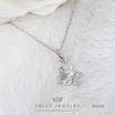 ValueJewelry สร้อยคอพร้อมจี้ ประดับคริสตัลทรงมาคี ลายผีเสื้อ  ขนาดพอเหมาะ  NK068