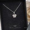 ValueJewelry สร้อยคอพร้อมจี้ ฝังคริสตัลละเอียด ลายผีเสื้อ NK074