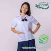 ชุดนักเรียนชัยพฤกษ์ เสื้อนักเรียนหญิงปกทหารเรือ สีขาว