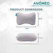 ANOMEO หมอนรองคอทรงกระดูก รุ่น dog bone  shape Car Neck Support Pillow สีเทา