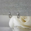 ValueJewelry ต่างหูห่วง คริสตัลแท้ 1แถว ขนาดพอเหมาะ ER1234