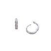 ValueJewelry ต่างหูห่วง คริสตัลแท้ 1แถว ขนาดพอเหมาะ ER1234