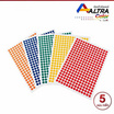 Altra Color สติ๊กเกอร์ไดคัทวงกลม 12มม. คละสี (5 แผ่น)