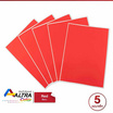 Altra Color สติ๊กเกอร์พีวีซี A4 สีแดง (5 แผ่น)