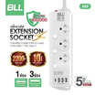 BLL ปลั๊กไฟ รุ่น B88 (3 ช่องเสียบ 3 สวิตซ์ 3 ช่อง USB และ 1 ช่อง Type C)