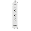 BLL ปลั๊กไฟ รุ่น B89 (3 ช่องเสียบ 1 สวิตซ์ 3 ช่อง USB และ 1 ช่อง Type C)