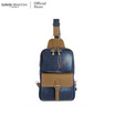 Louis Montini (JEANS) กระเป๋าคาดอก Belt bag ผ้ายีนส์ผสมหนังวัวเเท้ JEAN03