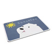 KOREA ME พรมเช็ดเท้านำเข้า กันลื่น ลาย Polar Bear สี blue