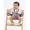 Hugpapa - Baby Chair Booster รุ่น Dial-Fit 2in1 (ที่นั่งเด็กพกพา&สายจูงเด็ก) สี Light Gray