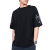 DOSH OVERSIZED SHORT SLEEVE T-SHIRTS เสื้อยืดโอเวอร์ไซส์ DTMT5059-BL