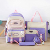 Fancybag กระเป๋า SCH028-Heart Bear-PU Purple