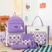 Fancybag กระเป๋า SCH028-Heart Bear-PU Purple