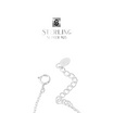 Louis Montini Sterling Silver 925 สร้อยคอเงินแท้ 92.5% สร้อยคอผู้หญิง รูปใบไม้ LJNC02