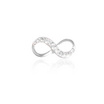 Louis Montini Sterling Silver 925 สร้อยคอเงินแท้ 92.5% สร้อยคอผู้หญิง รูปInfinity LJNC05