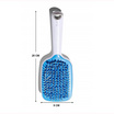 Goody หวีแปรงซับน้ำ (08994) Quikstyle Flow Paddle Brush (สีขาว-ฟ้า)